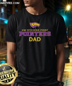 Awesome Campus Lab UW Stevens Point Pointers Dad logo t-shirt featuring a bold design for proud supporters.