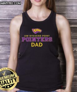 Awesome Campus Lab UW Stevens Point Pointers Dad Logo Tank Top featuring vibrant design and comfortable fit.