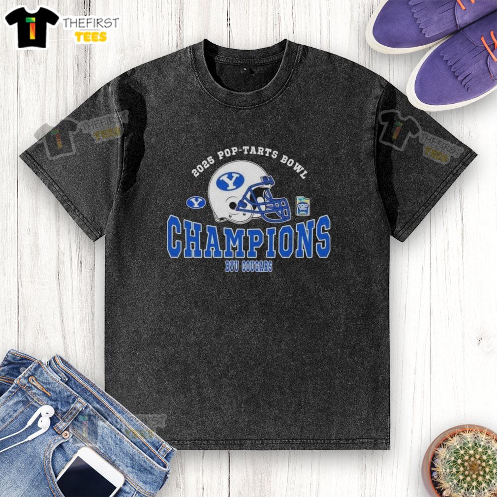 awesome-champions-2025-pop-tarts-bowl-byu-cougars-football-the-champions-2025-pop-tarts-bowl-washed-t-shirt BYU Cougars Football Awesome Champions 2025 Pop-Tarts Bowl washed t-shirt showcasing team spirit and event pride.