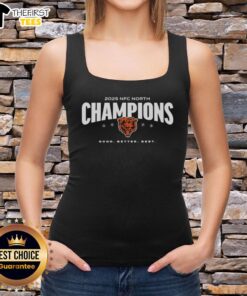 Awesome Chicago Bears 2025 NFC North Champions tank top featuring bold graphics and a stylish design for fans.