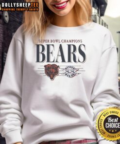 Awesome Chicago Bears Football Super Bowl Champions XX Sweatshirt featuring team logo and vibrant colors for fans.