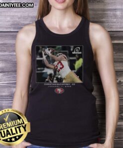 Awesome Christian McCaffrey San Francisco 49ers NFL Flash Features Wild Card Tank Top for fans and athletes.