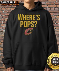 Alt Text: Cleveland Cavaliers basketball big logo featured on a stylish hoodie from Where's Pops collection.