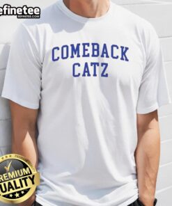 Awesome Comeback Catz T-Shirt featuring a playful cat graphic with vibrant colors, perfect for cat lovers and casual wear.