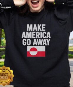 Awesome 'Dear Canada, We Hate Him Too' sweatshirt design promoting unity with a humorous take on American politics.