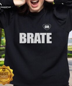 Alt Text: Awesome Dejan Milojevic DM Brate sweatshirt featuring a heart design, perfect for stylish and cozy wear.