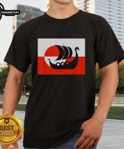 Awesome Denmark Greenland flag design on a 'Support Danish' T-shirt, perfect for fans of Danish culture and pride.