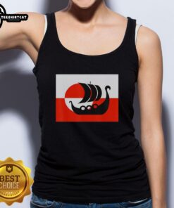 Awesome Denmark Greenland flag tank top design, showcasing support for Danish culture. Not for sale, unique style.