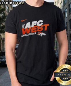 Awesome Denver Broncos 2025 NFC East Champions Super Bowl LX mascot T-shirt featuring vibrant team graphics.