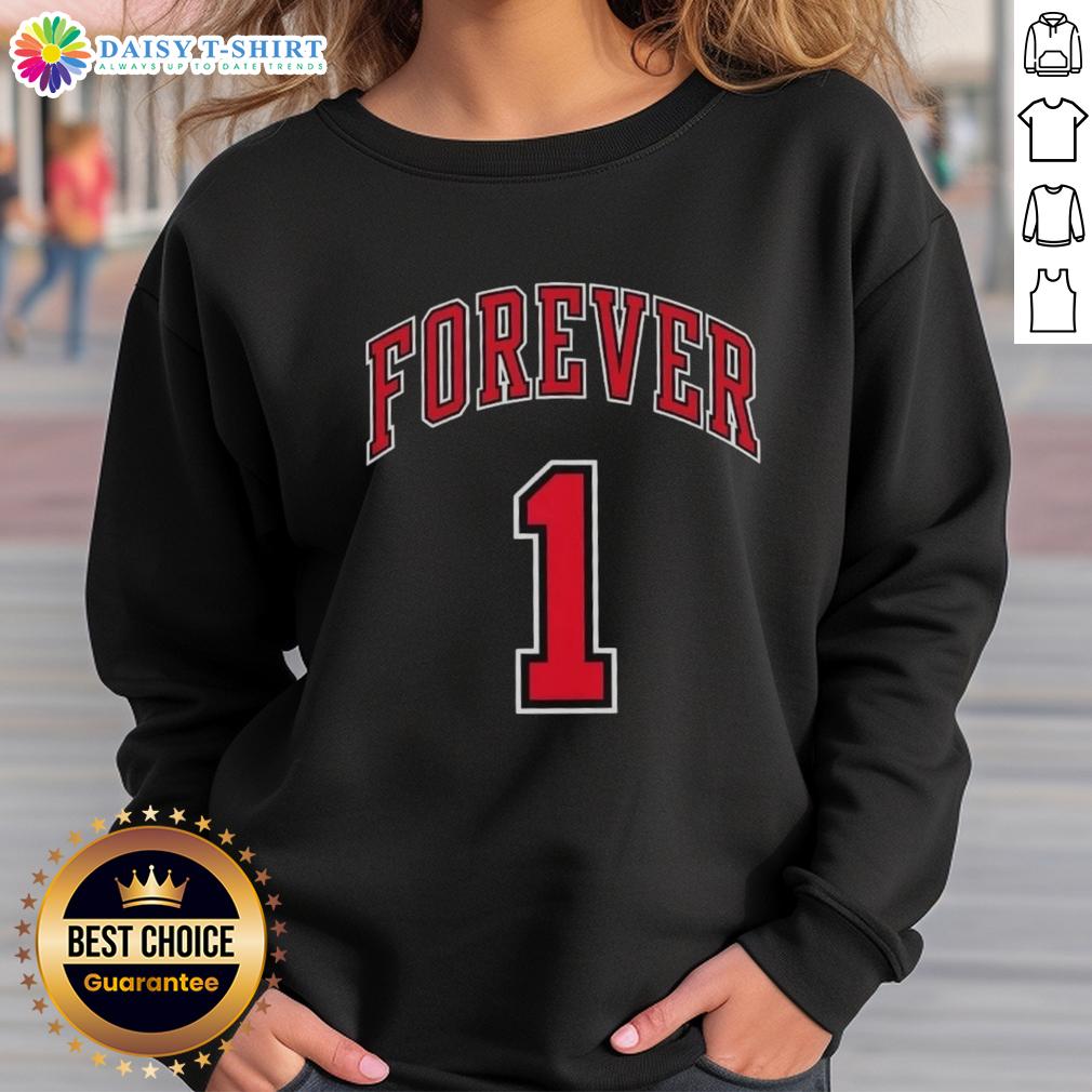 Awesome Derrick Rose Forever 1 Sweatshirt Awesome Derrick Rose Forever 1 sweatshirt featuring bold graphics and a stylish design for fans of basketball fashion.