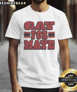 Awesome Drake Maye Gay For Maye T-Shirt featuring bold graphics and vibrant colors, perfect for fans of Drake Maye.