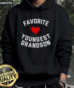 Youngest grandson wearing an awesome heart hoodie, showcasing love and style for grandparents. Perfect family gift!