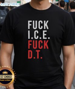 Awesome Fck Ice And Fck Dt T-Shirt featuring bold graphic design, perfect for casual wear and expressing unique style.
