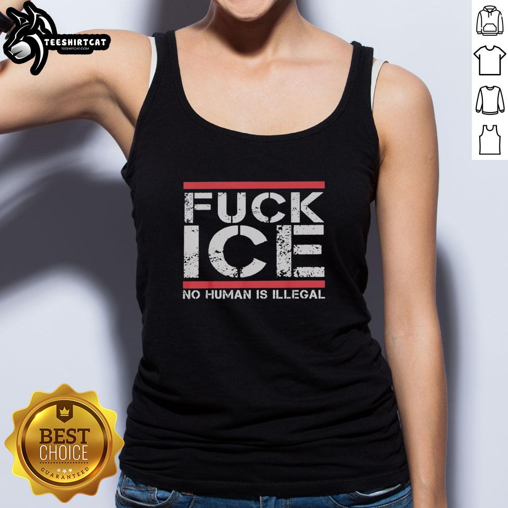 awesome-fck-ice-no-human-is-illegal-retro-tank-top Awesome F*ck Ice No Human Is Illegal Retro Tank Top featuring bold text design on a stylish tank top.