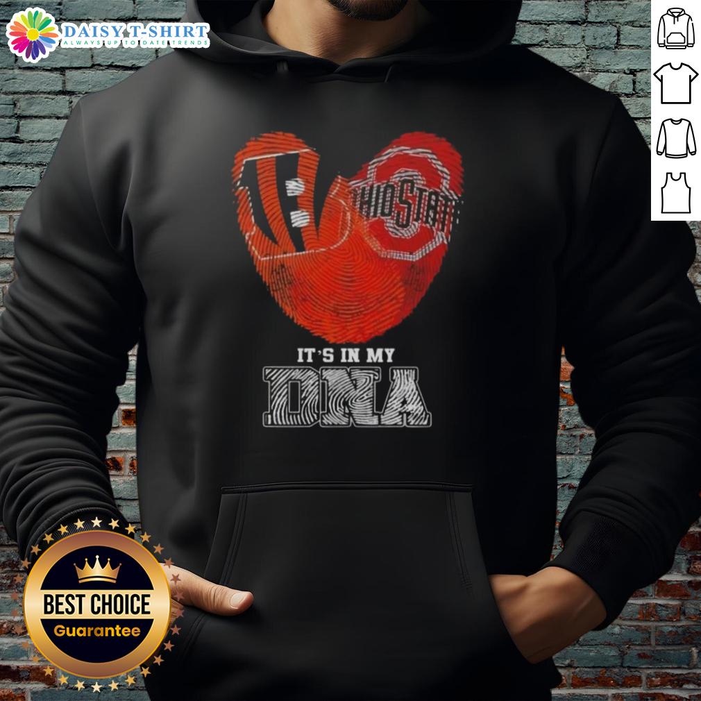 Awesome Fingerprints Cincinnati Bengals X Ohio State Buckeyes It’S In My Dna Hoodie Awesome Fingerprints Cincinnati Bengals X Ohio State Buckeyes hoodie showcasing team spirit and DNA-inspired design.