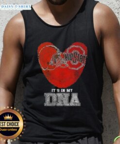 Awesome Fingerprints Cleveland Browns X Ohio State Buckeyes It's In My DNA tank top featuring team logos and vibrant design.
