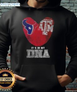 Awesome Fingerprints Houston Texans X Texas A&M Aggies hoodie showcasing unique DNA design for fans.