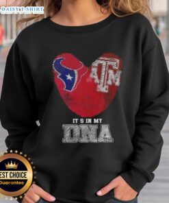 Awesome Fingerprints Houston Texans X Texas A&M Aggies sweatshirt showcasing team spirit and pride in Texas heritage.