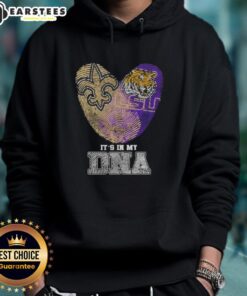 Awesome Fingerprints New Orleans Saints X LSU Tigers hoodie showcasing team spirit and unique design, perfect for fans.