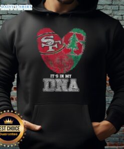 Awesome Fingerprints San Francisco 49ers x Stanford Cardinal hoodie showcasing unique DNA design and vibrant team colors.