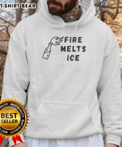 Awesome Fire Melts Ice Hoodie featuring a vibrant design of flames and ice for a stylish and unique look.