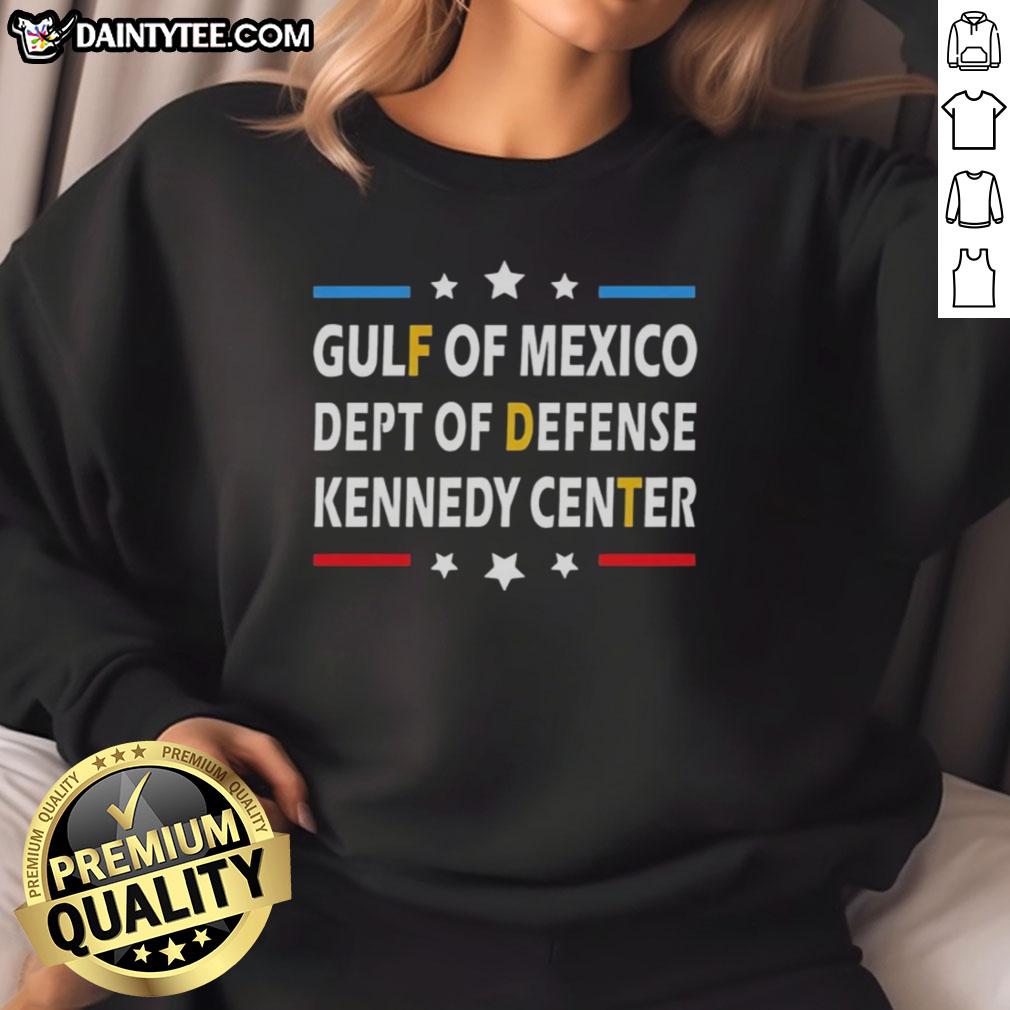 awesome-gulf-of-mexico-dept-of-defense-kennedy-center-vintage-retro-sweatshirt Vintage retro sweatshirt featuring the Gulf of Mexico and Department of Defense logo at the Kennedy Center.