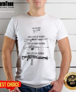 Awesome Gun For Rusnia T-Shirt featuring a bold design for close-up and far-away views, perfect for fans of Rusnia.