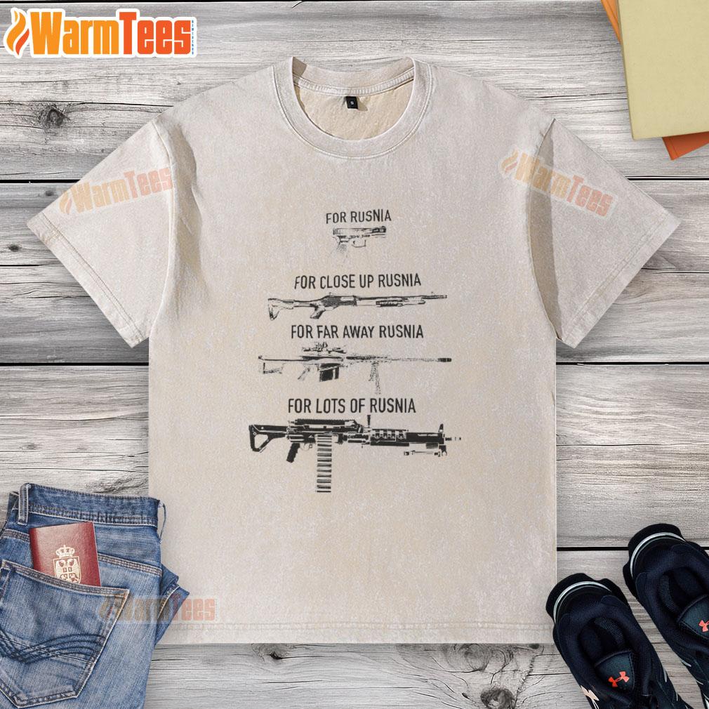awesome-gun-for-rusnia-for-close-up-rusnia-for-far-away-rusnia-for-lots-of-rusnia-washed-t-shirt Awesome gun graphic on a washed t-shirt, perfect for Russia enthusiasts, featuring designs for close-up and far-away styles.