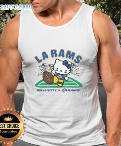 Awesome Hello Kitty x Los Angeles Rams Kickoff Tank Top featuring colorful graphics and a stylish design for fans.