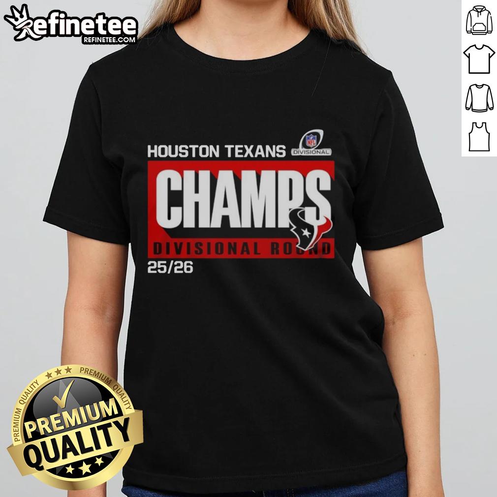 awesome-houston-texans-divisional-champs-divisional-round-25-26-ladies-tee Awesome Houston Texans Divisional Champs Tee for ladies, perfect for showing team spirit in the Divisional Round.