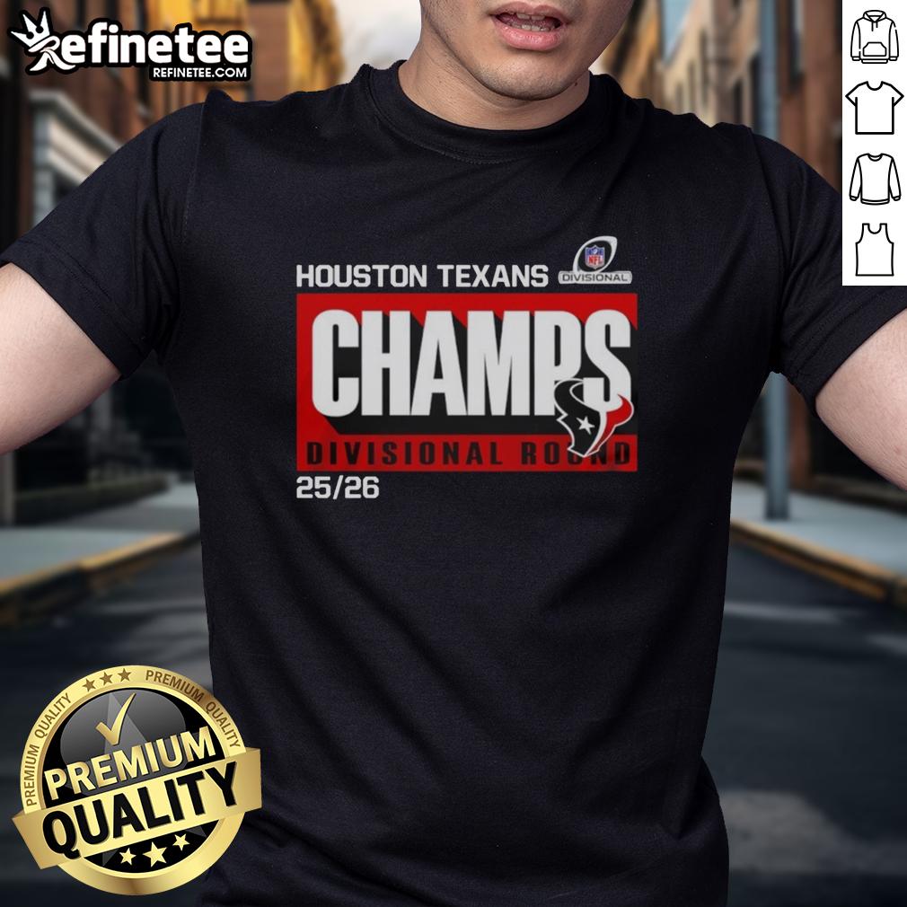 awesome-houston-texans-divisional-champs-divisional-round-25-26-t-shirt Alt Text: Awesome Houston Texans Divisional Champs Divisional Round 25 26 T-Shirt featuring team logo and vibrant design.