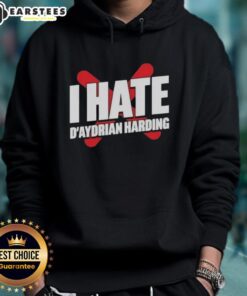 Alt Text: Awesome I Hate Daydrian Harding Hoodie featuring a bold design and comfortable fit for fans of unique streetwear.