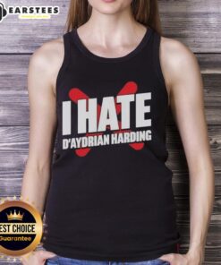 Awesome I Hate Daydrian Harding tank top featuring bold graphics and a stylish design for casual wear.