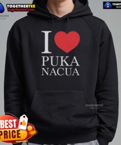 Alt Text: Awesome I Love Puka Nacua Hoodie featuring stylish design and vibrant colors, perfect for fans and casual wear.