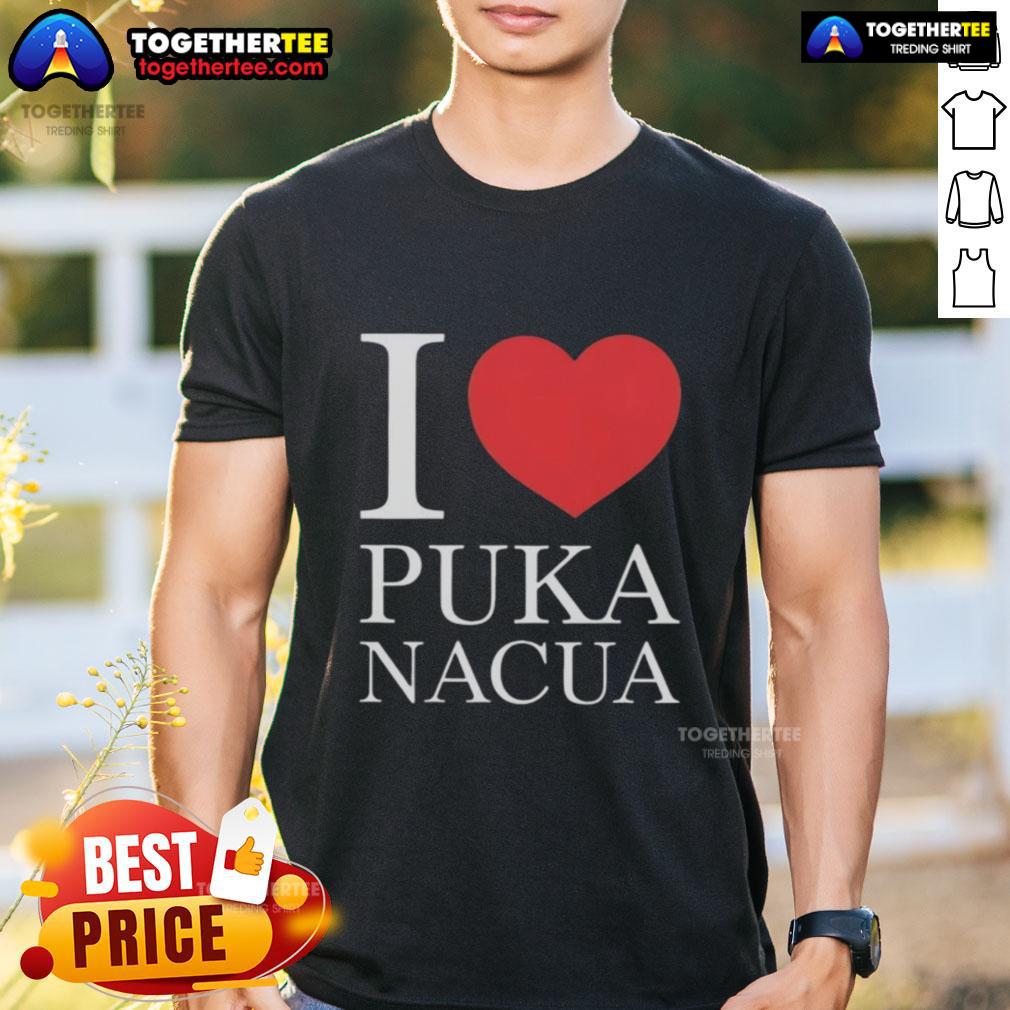 Awesome I Love Puka Nacua T Shirt Awesome I Love Puka Nacua T-Shirt featuring a stylish design, perfect for fans of Puka Nacua and casual wear.