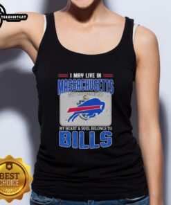 Buffalo Bills tank top showcasing team spirit, perfect for fans in Massachusetts on game day.