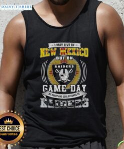 Stylish tank top featuring 'My Heart and Soul Belongs to Las Vegas Raiders' perfect for game day in New Mexico.