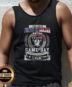 Stylish tank top featuring 'My heart and soul belongs to Las Vegas Raiders' design, perfect for Game Day in North Carolina.