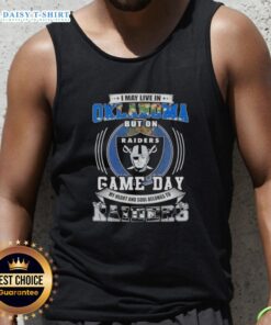 Stylish tank top featuring 'My Heart and Soul Belongs to Las Vegas Raiders' design, perfect for game day in Oklahoma.