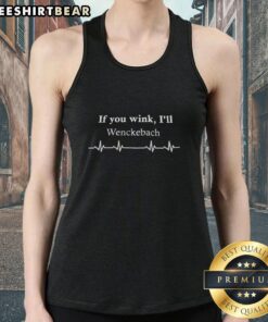 Awesome If You Wink I'll Wenckebach Heartbeat Tank Top featuring a fun heart design, perfect for cardiology enthusiasts.