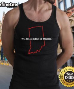 Awesome Indiana Football Bunch of Misfits tank top showcasing vibrant team colors and a unique design for fans.