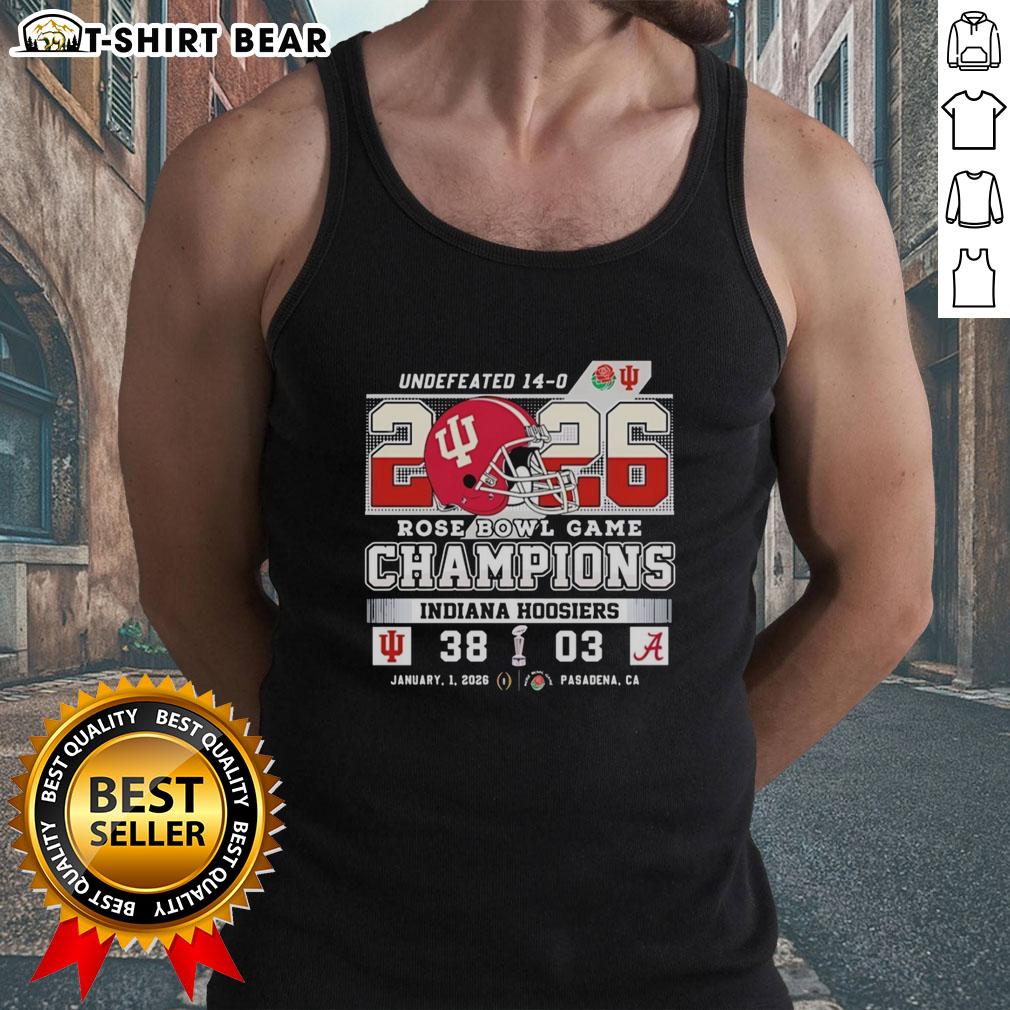 Awesome Indiana Hoosiers Beat Alabama Crimson Tide At Rose Bowl Game Champions 2026 Tank Top Indiana Hoosiers beat Alabama Crimson Tide at the 2026 Rose Bowl Game, showcased on a vibrant tank top.