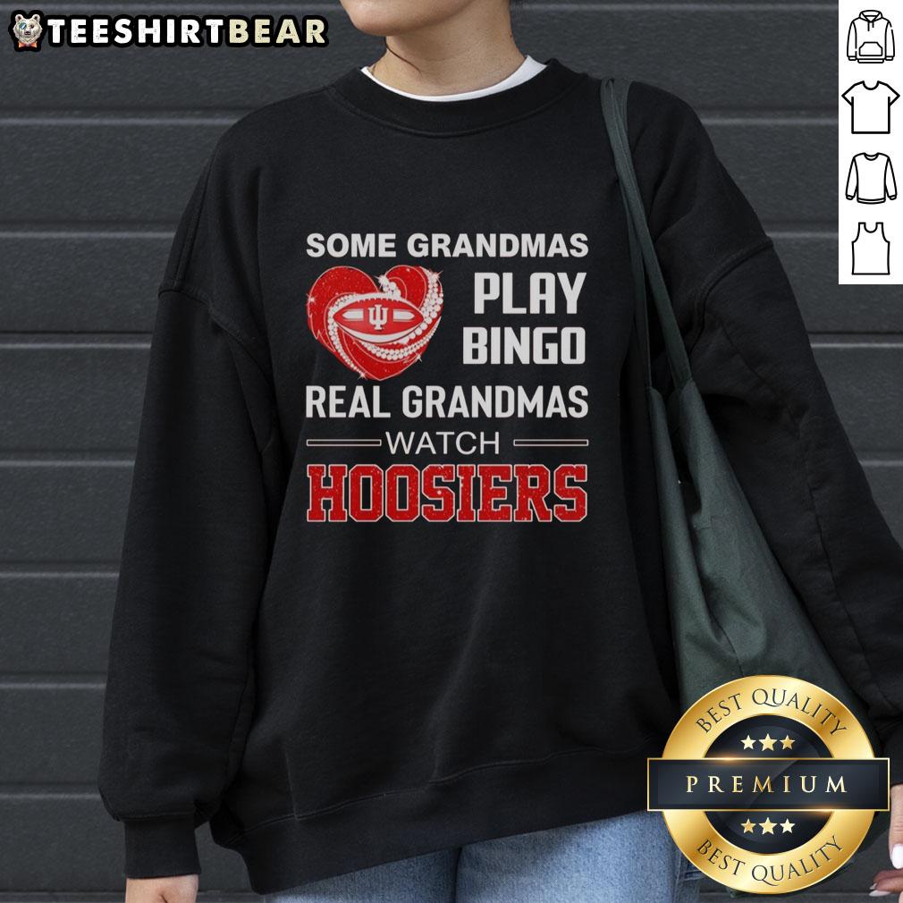 awesome-indiana-hoosiers-diamond-heart-some-grandmas-play-bingo-real-grandmas-watch-sweatshirt Alt Text: Cozy sweatshirt featuring Awesome Indiana Hoosiers Diamond Heart - Some Grandmas Play Bingo, Real Grandmas Watch design.