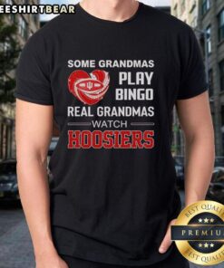 Indiana Hoosiers Diamond Heart T-Shirt: Perfect for grandmas who watch sports instead of playing bingo.