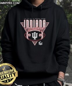 Awesome Indiana Hoosiers Football Chick-fil-A Peach Bowl 2026 hoodie featuring team colors and logo.
