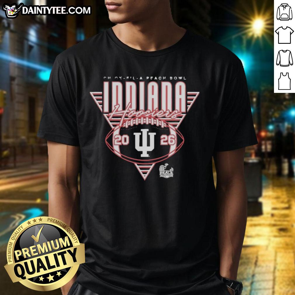 awesome-indiana-hoosiers-football-chick-fil-a-peach-bowl-2026-t-shirt-1 Indiana Hoosiers Football Chick-Fil-A Peach Bowl 2026 T-shirt featuring vibrant team colors and logo design.