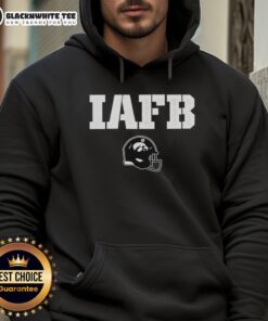 Alt Text: 2025 Iowa Hawkeyes Reliaquest Bowl Champions hoodie featuring bold team logo and helmet design.