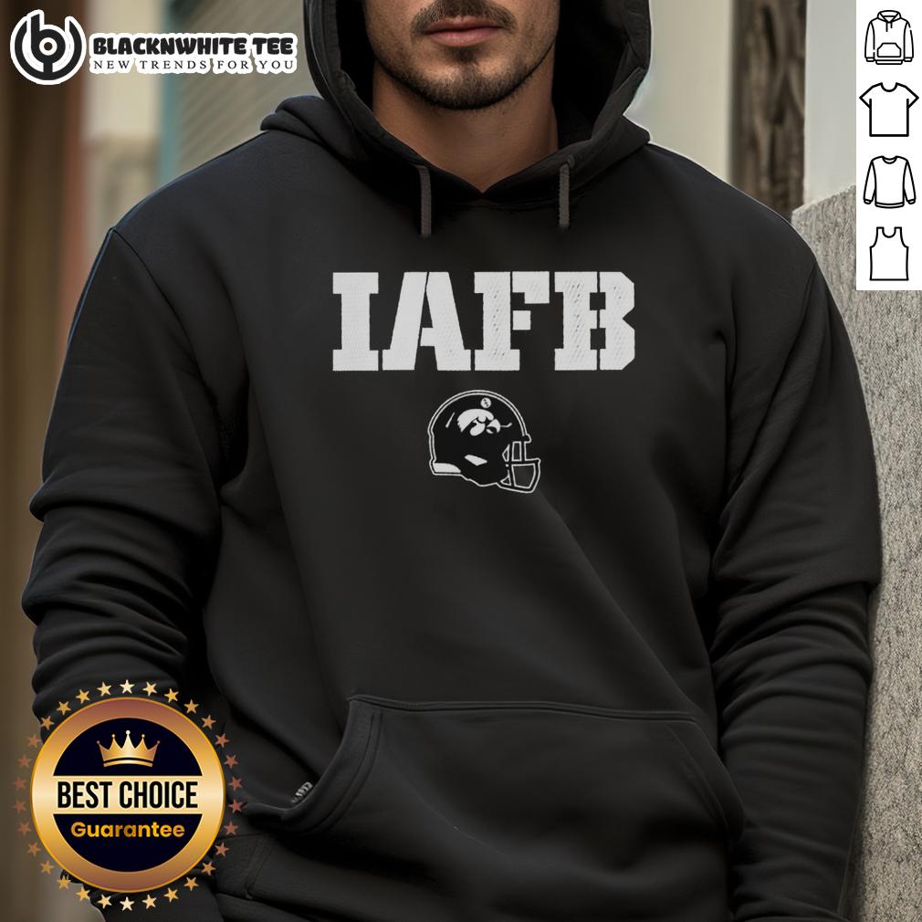 Awesome Iowa Hawkeyes Iafb Reliaquest Bowl Champions 2025 Helmet Logo Hoodie Alt Text: 2025 Iowa Hawkeyes Reliaquest Bowl Champions hoodie featuring bold team logo and helmet design.