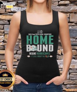Miami Hurricanes 2026 Fiesta Bowl Champions tank top, showcasing team spirit and celebration for fans.