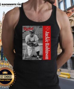 Awesome Jackie Robinson Major League Baseball tank top featuring classic design and bold graphics for baseball fans.